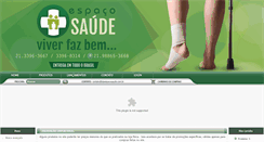 Desktop Screenshot of lojaespacosaude.com.br